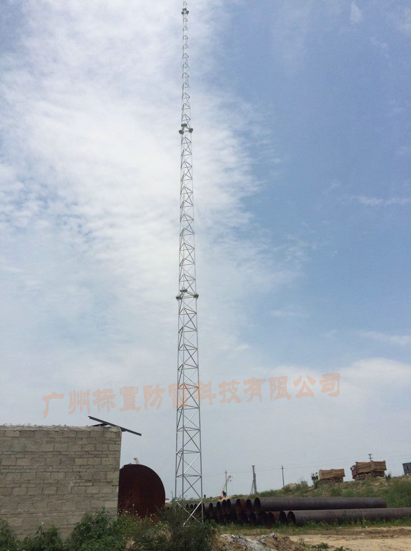 清远北江水利枢纽项目避雷塔安装